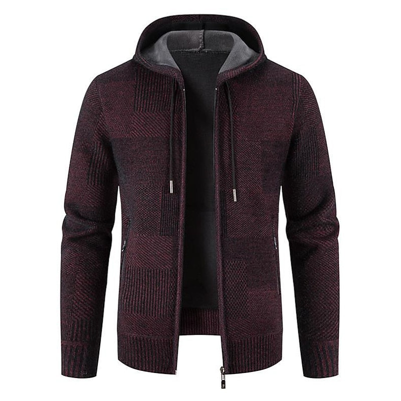 CALVINA - Stylischer Zipper-Pullover für Herren (italienisches Design)