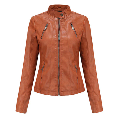 Adelija - stylische lederjacke