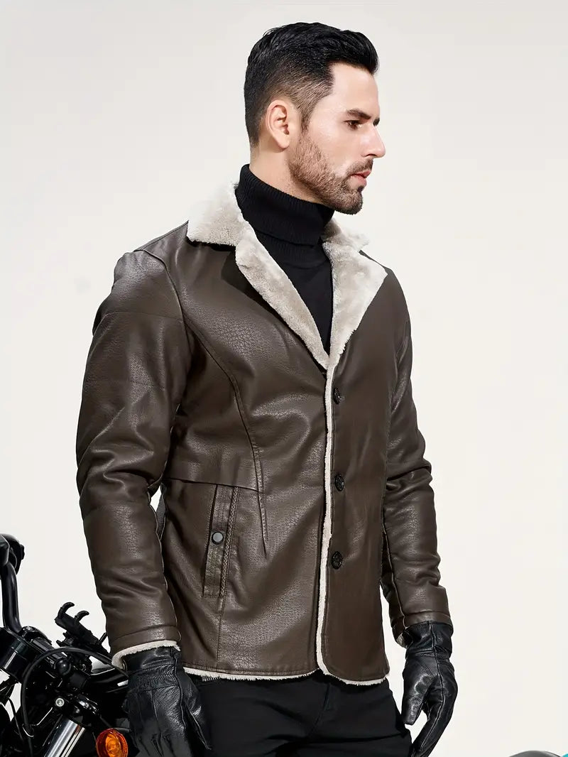 David – lässige bikerjacke für herren