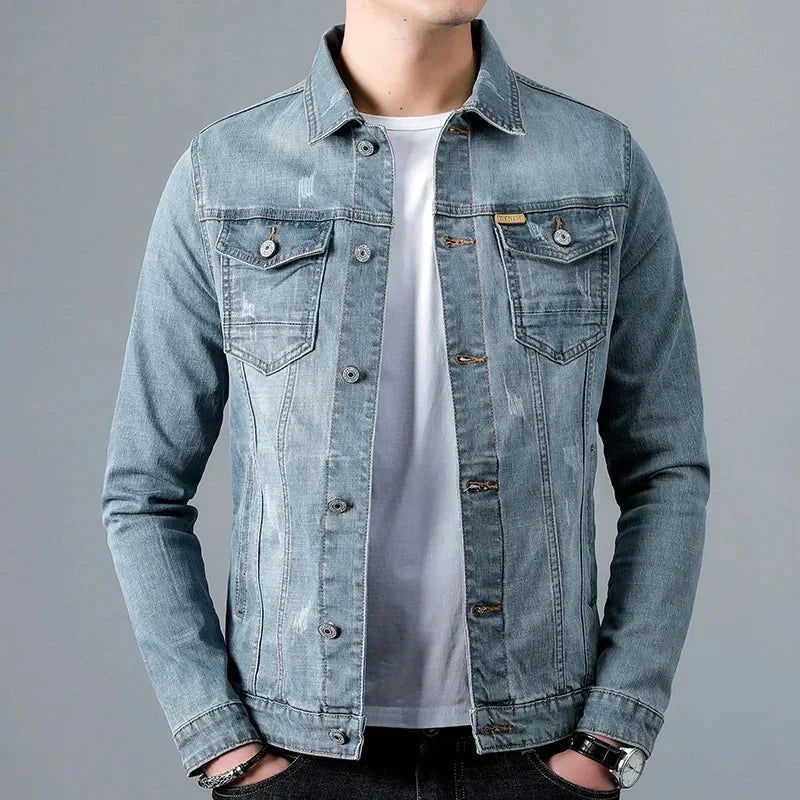 Dave wellington gewaschene jeansjacke