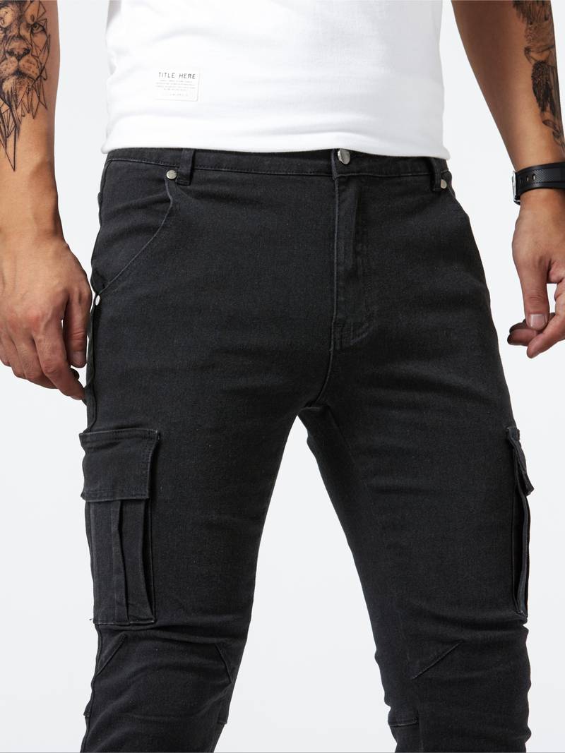 Dean – slim-fit-cargos für herren