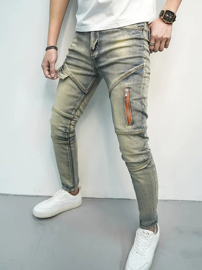 Justin – stylische zerrissene jeans für männer