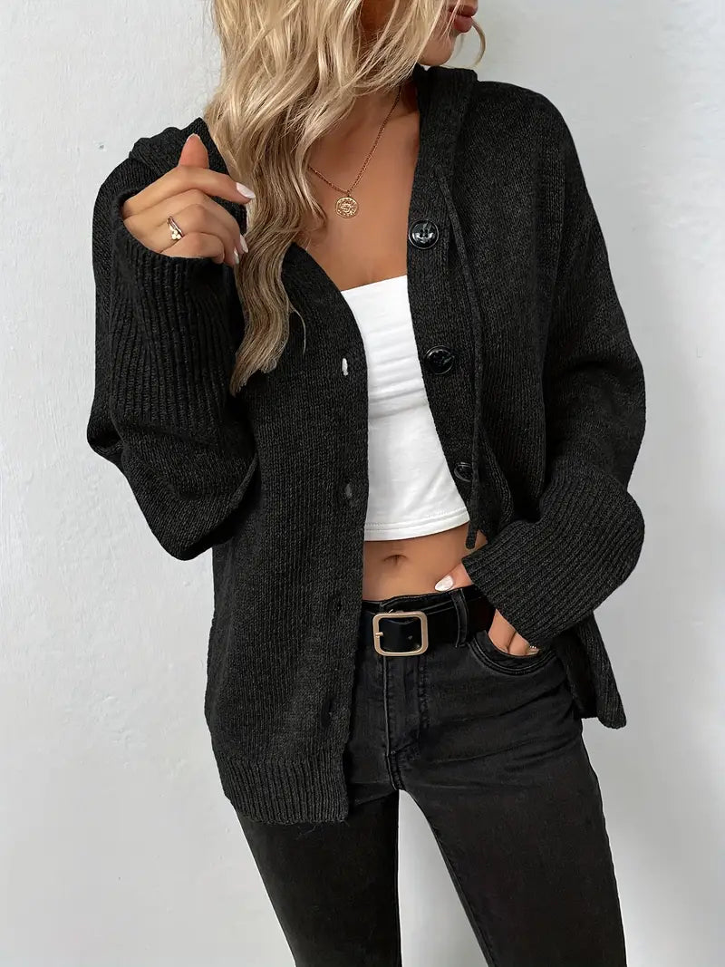 Sarah – stylischer cardigan mit knopfleiste