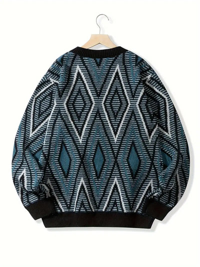 Andrew – lässiger geometrischer Pullover für herren