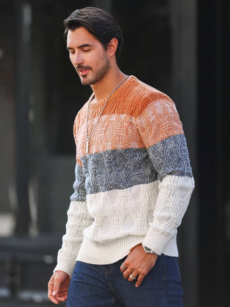 Phillip – lässiger farbblockpullover