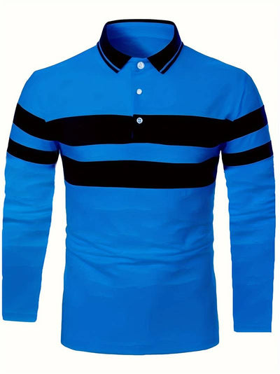 Christopher – lässiges colorblock-langarmshirt