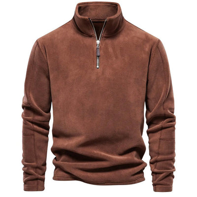 Allen pullover | herren-fleecepullover mit halbem reibverschluss