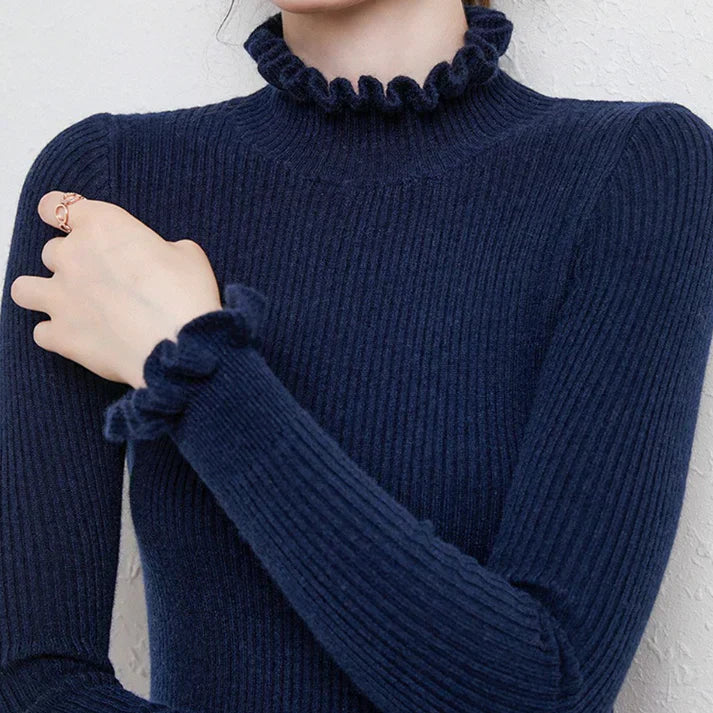 Kaschmirpullover – mit elegantem twirl-design für stilvolle frauen