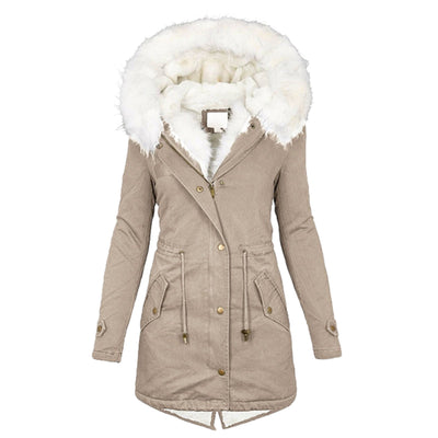 amy - sylish warm winterjacke für damen