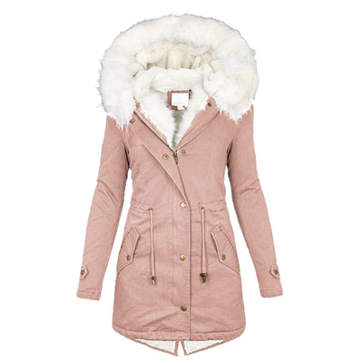 amy - sylish warm winterjacke für damen