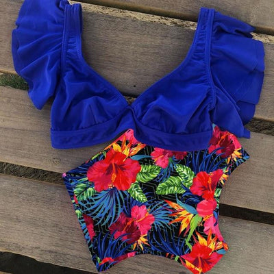 Blumen Bikini Zwei Teile