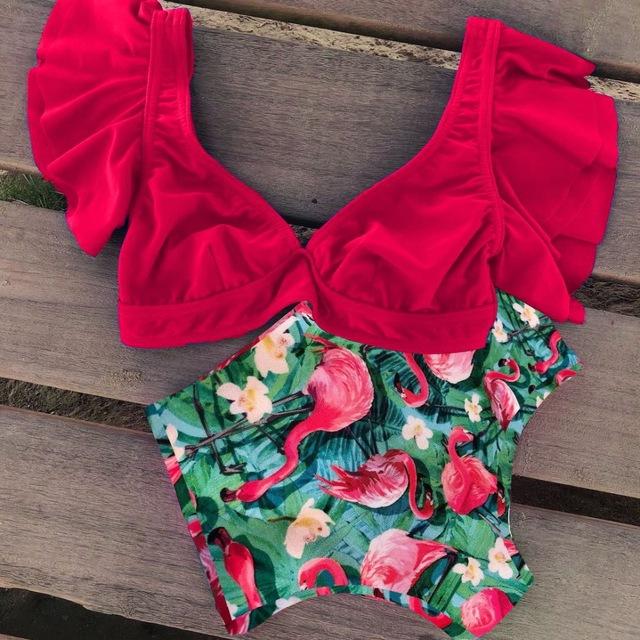 Blumen Bikini Zwei Teile