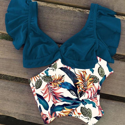 Blumen Bikini Zwei Teile