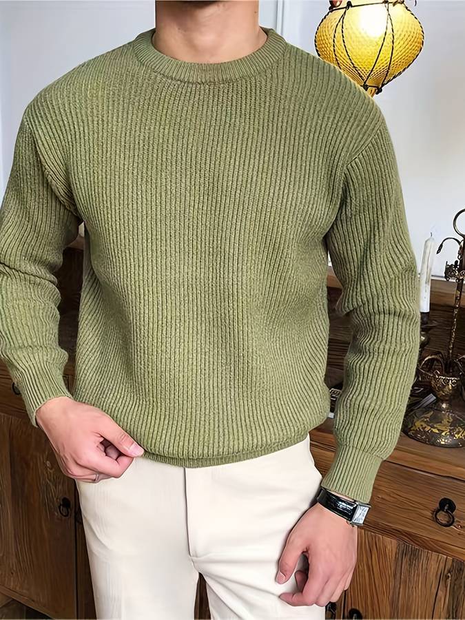 Ce - klassischer herrenpullover mit modernem design